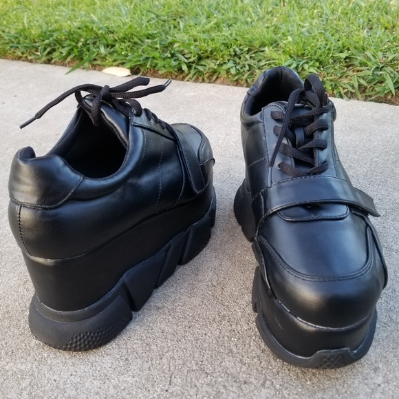 Last Size 9 🖤Blk Hook & Loop Lace-Up Platform - Picture 8 of 8